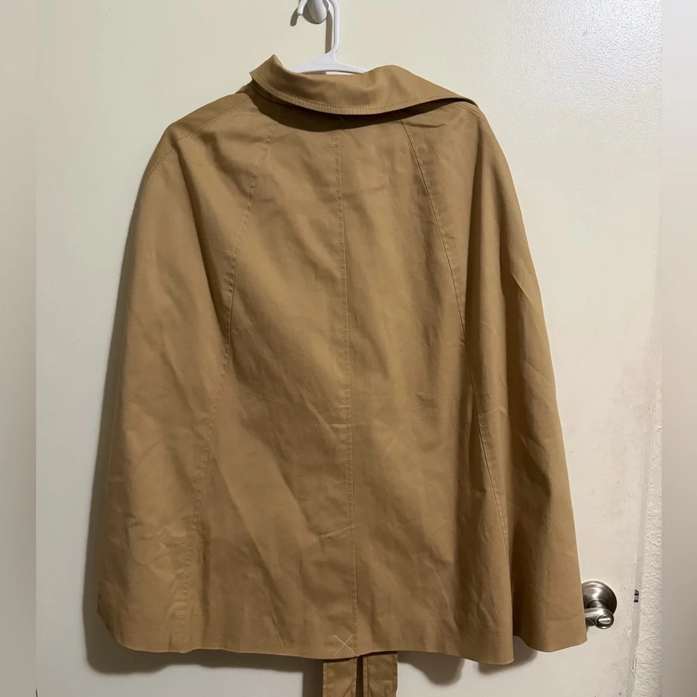 Talbots Tan Double-Breasted Trench Coat - Picture 2 of 3